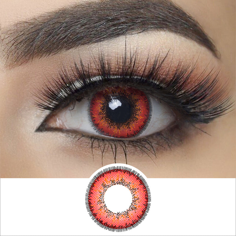 Envy Red Halloween Contacts