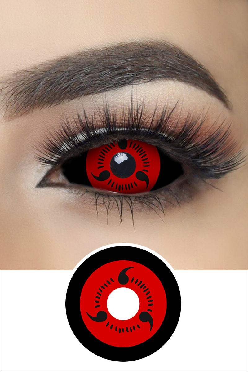 Sharingan Three Magatama Sclera Lenses for Itachi