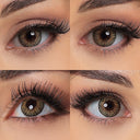 3 tone pure hazel colored contacts with real shot