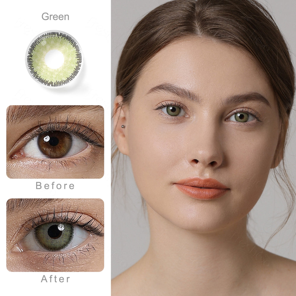 Premium Green Color Contact Lenses – FreshGo