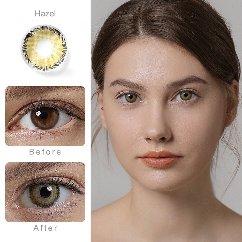 Premium Hazel Color Contact Lenses – FreshGo