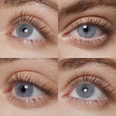 rio parati gray colored contacts wearing effect drawing from different angle