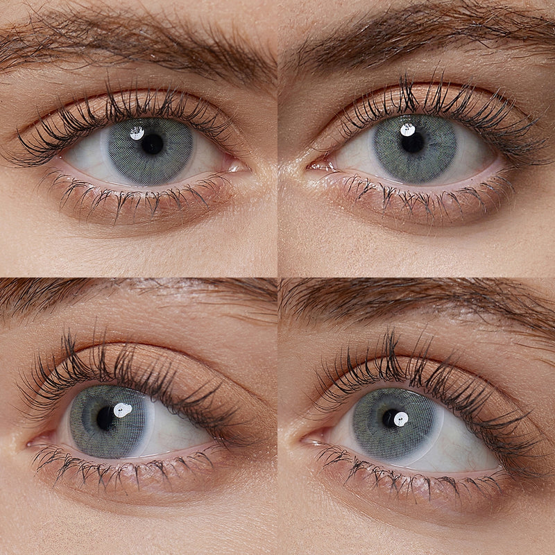 rio ipanema colored contacts wearing effect drawing from different angle