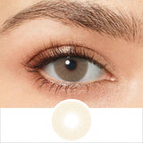 rio ochre brown colored contacts wearing effect drawing and plan lens