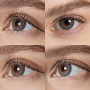 symphony 3con gray colored contacts wearing effect drawing from different angle