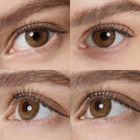 symphony 3con hazel colored contacts wearing effect drawing from different angle