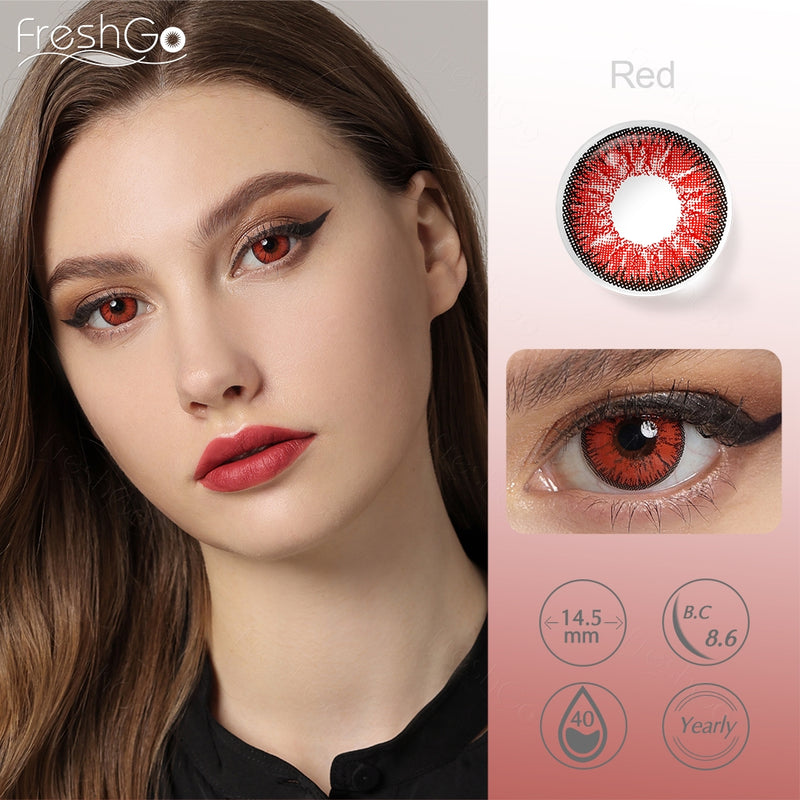 Red Contacts Box Red Eye Contacts