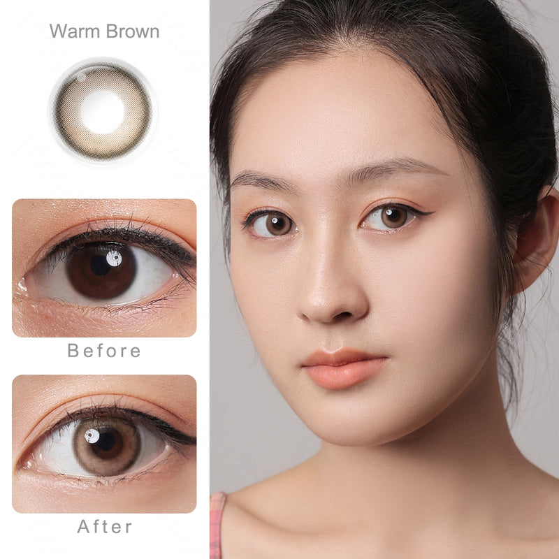 Warm Brown Colored Contacts