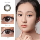 Dim Gray Colored Contacts