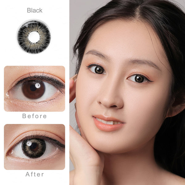 Pattaya Black Colored Contacts