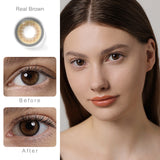 Real Brown Colored Contacts