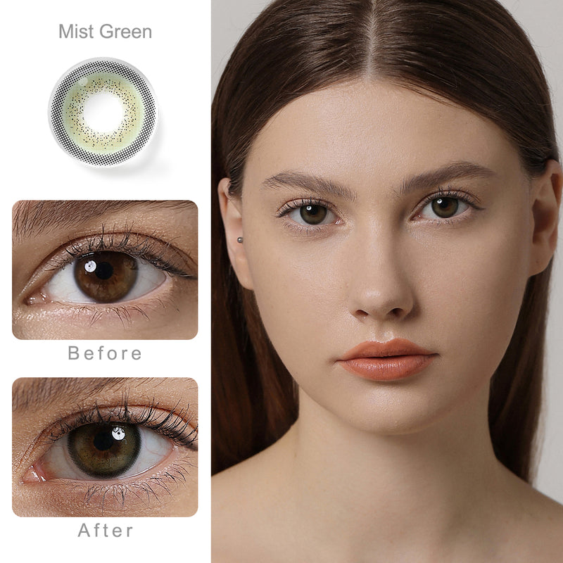 Mist Green Colored Contacts