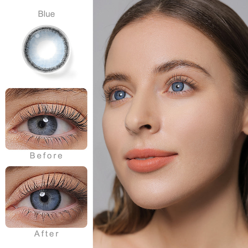 Roze Airy Blue Colored Contacts