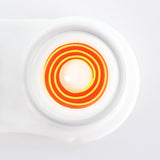 yellow red spiral halloween contacts with real shot