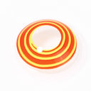 yellow red spiral halloween contacts with real shot