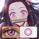 Nezuko Purple Manson Halloween Contacts