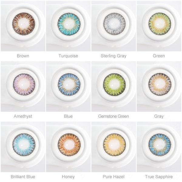 Colored Contact Lenses 12 Colors Available